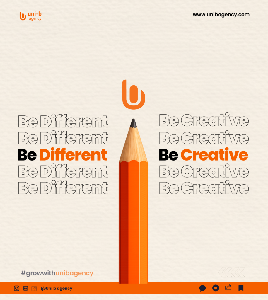 Creative pencil symbolizing intentional brand differentiation and strategic creativity